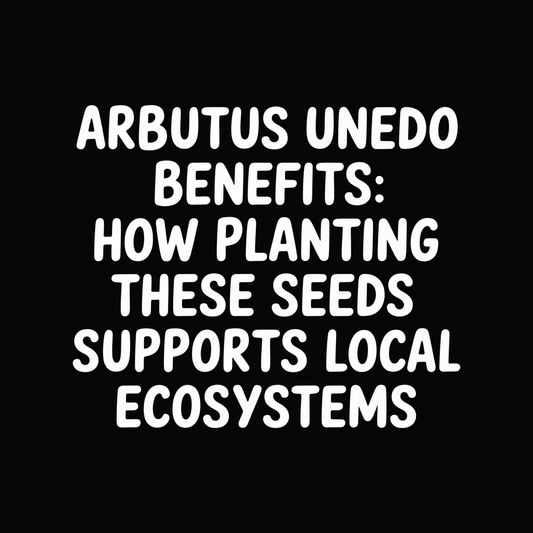 Text graphic highlighting Arbutus Unedo benefits and its role in supporting local ecosystems.