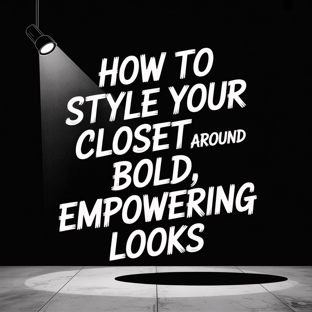 Inspire: How to style your closet around bold, empowering looks in a spotlight setting.