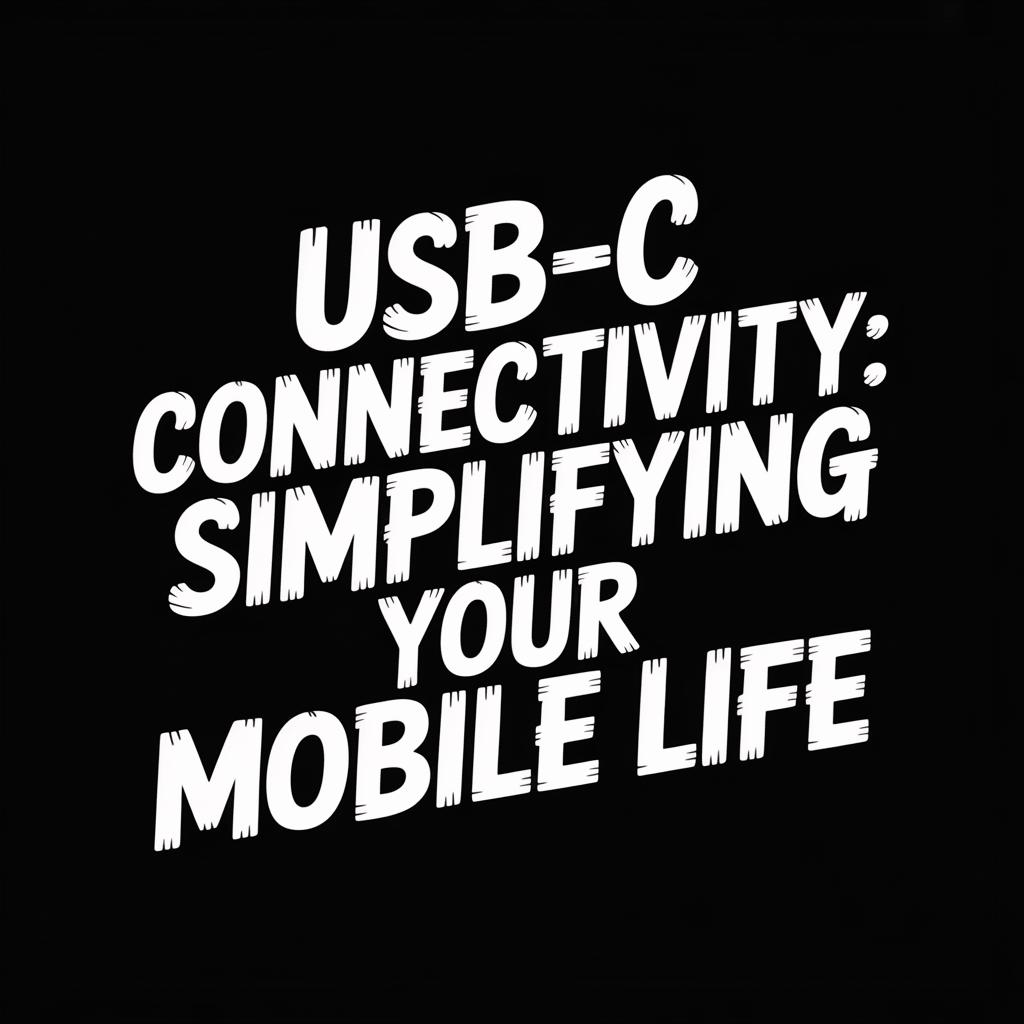 USB-C Connectivity: Simplifying Your Mobile Life with modern design