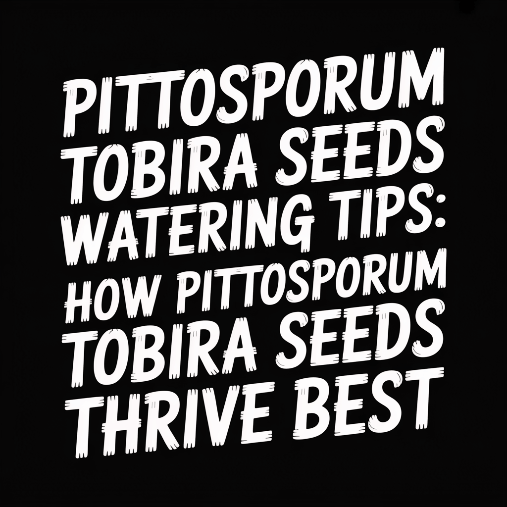 Pittosporum Tobira Seeds watering tips for optimal growth and thriving best