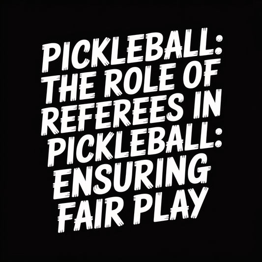 Pickleball: The Role of Referees in Pickleball: Ensuring Fair Play