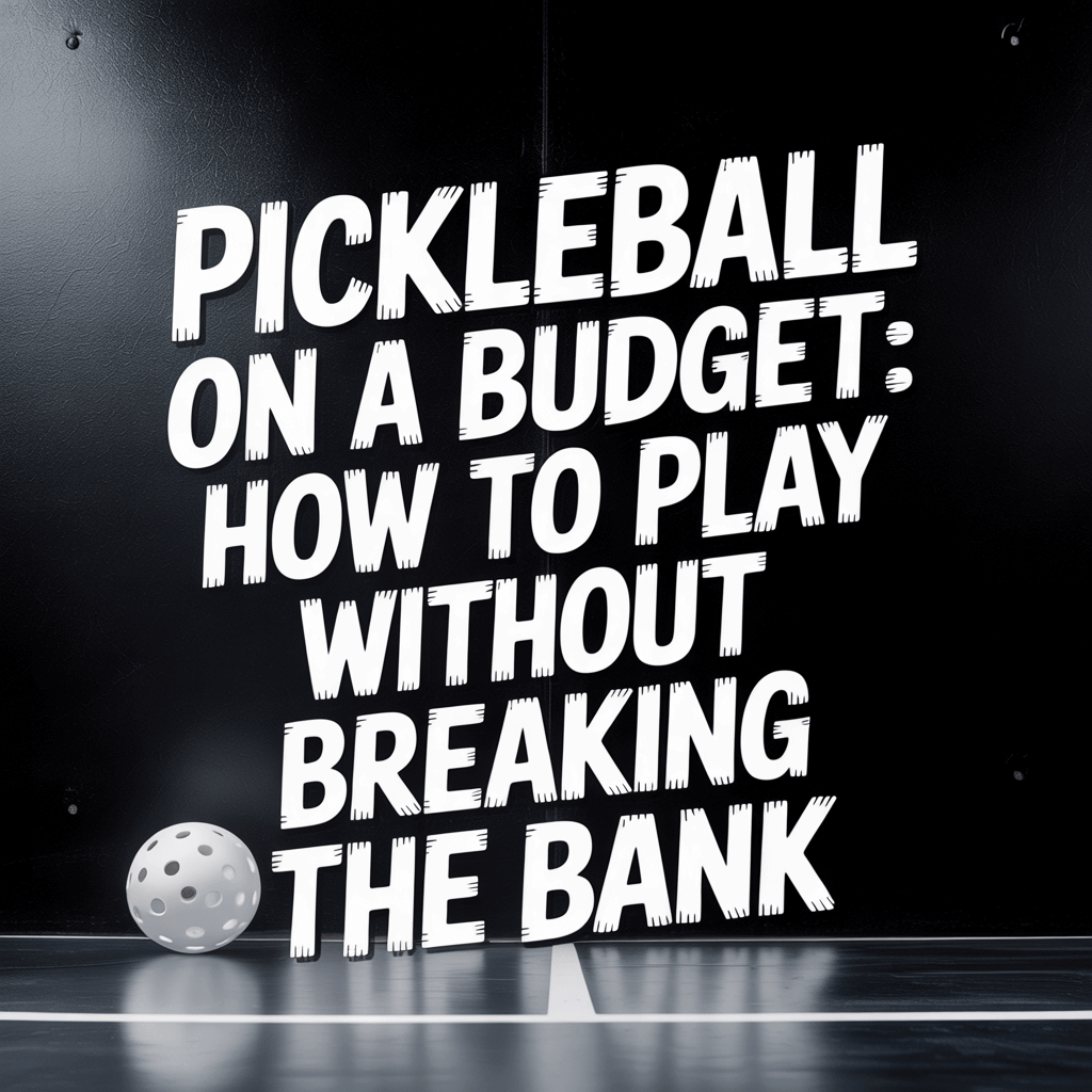 Pickleball on a budget article title, showcasing affordable tips for playing the sport without high costs.