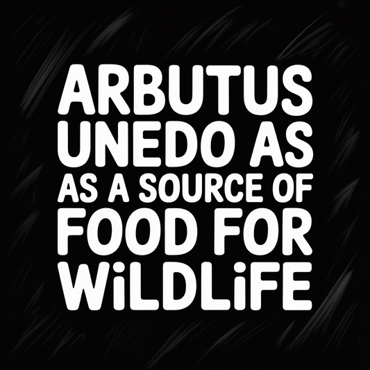 Arbutus Unedo as a source of food for wildlife in natural habitat.