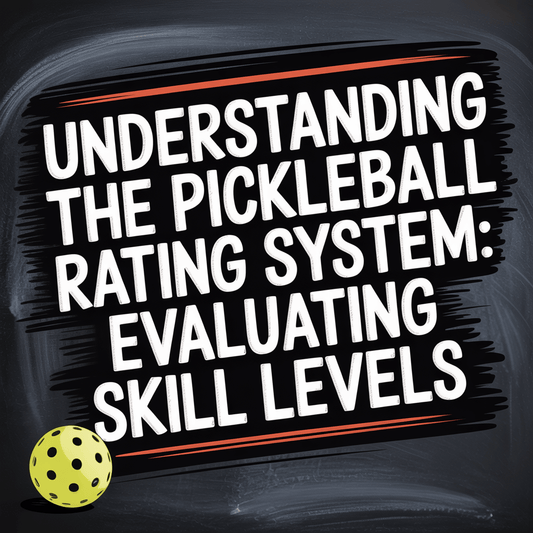 Understanding the pickleball rating system and evaluating player skill levels visually represented.
