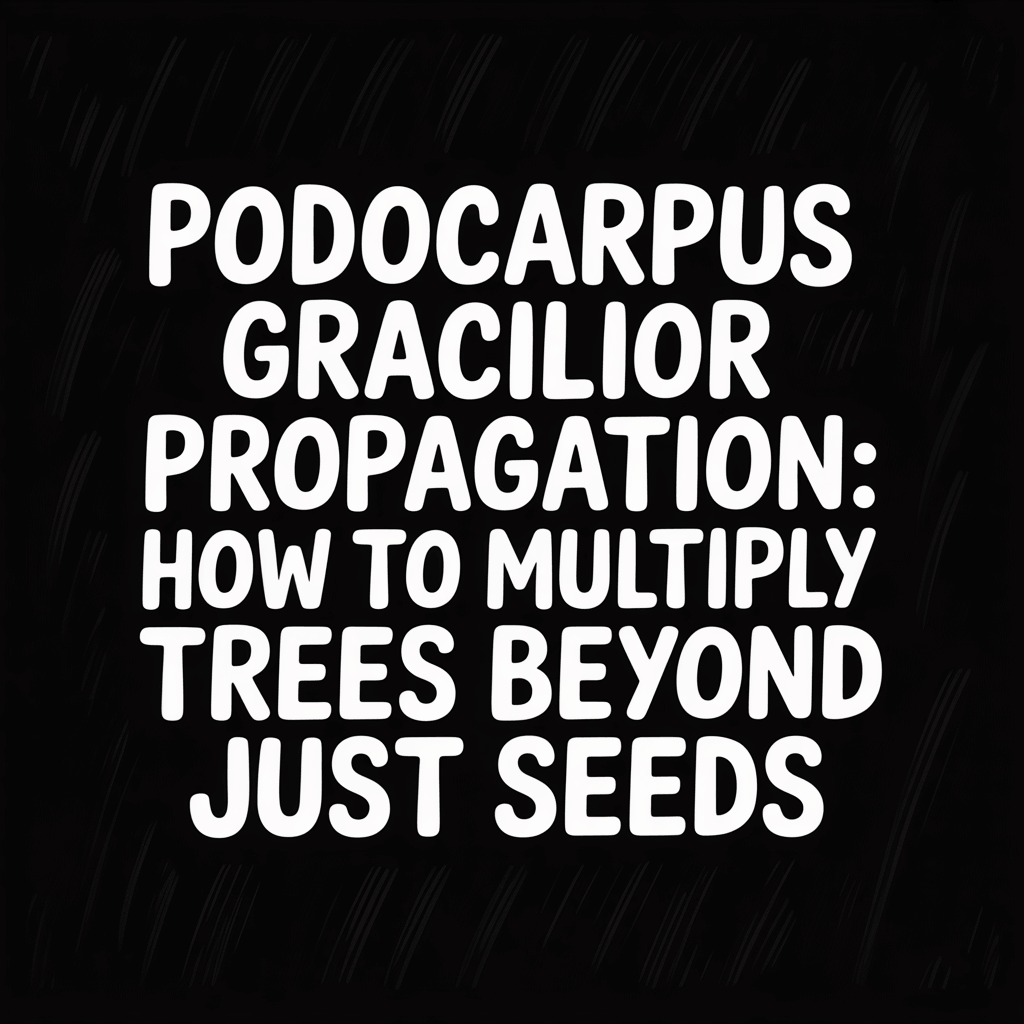 Podocarpus Gracilior propagation guide on multiplying trees beyond just seeds.