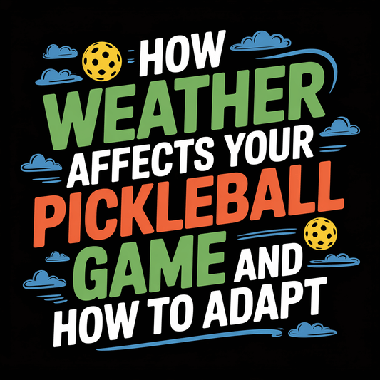 Text illustration on how weather impacts pickleball performance and adaptation strategies.