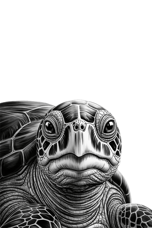 Ancient sea turtle design on a phone case, focusing on intricate details and natural beauty. Perfect for phone case enthusiasts.