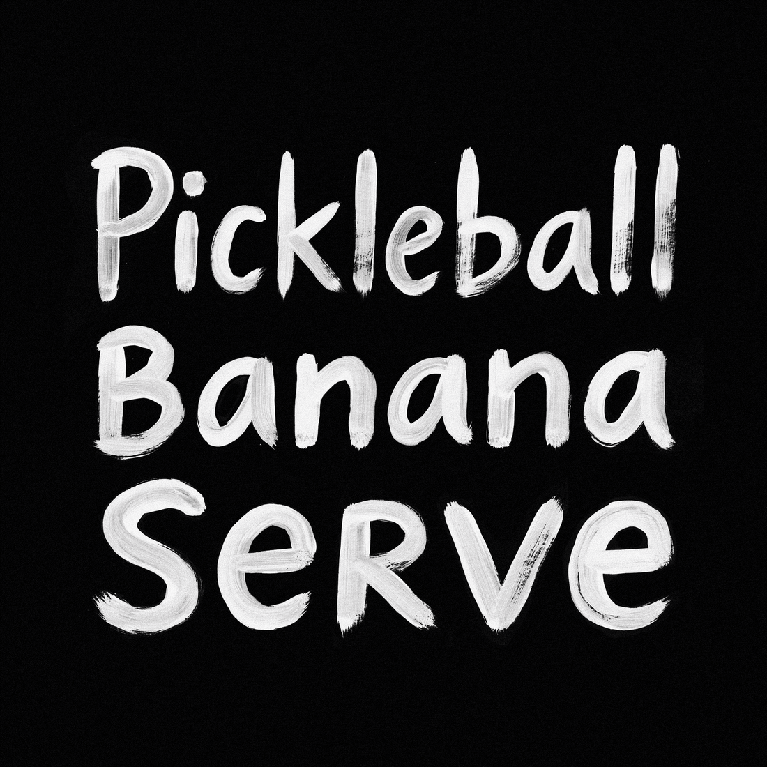 Pickleball Banana Serve techniques on black background