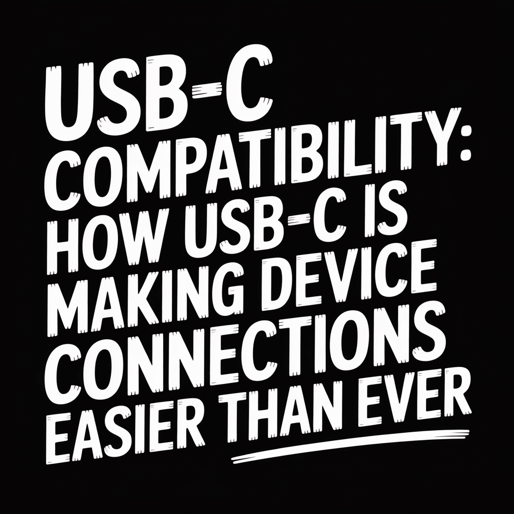 USB-C Compatibility: How USB-C is making device connections easier than ever.