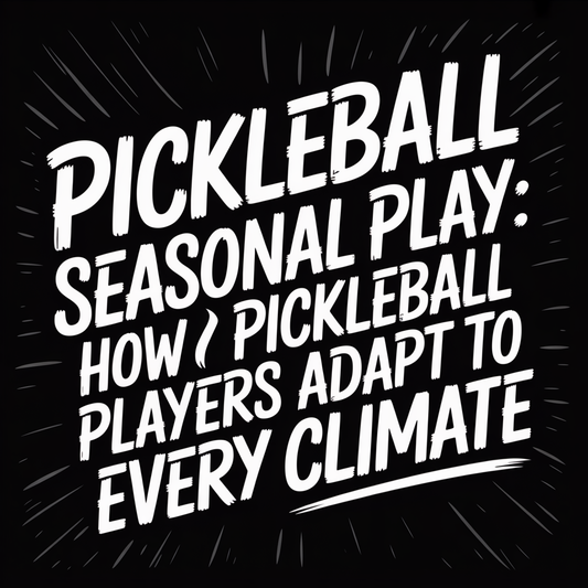 Pickleball seasonal play illustration showing how Pickleball players adapt to every climate.
