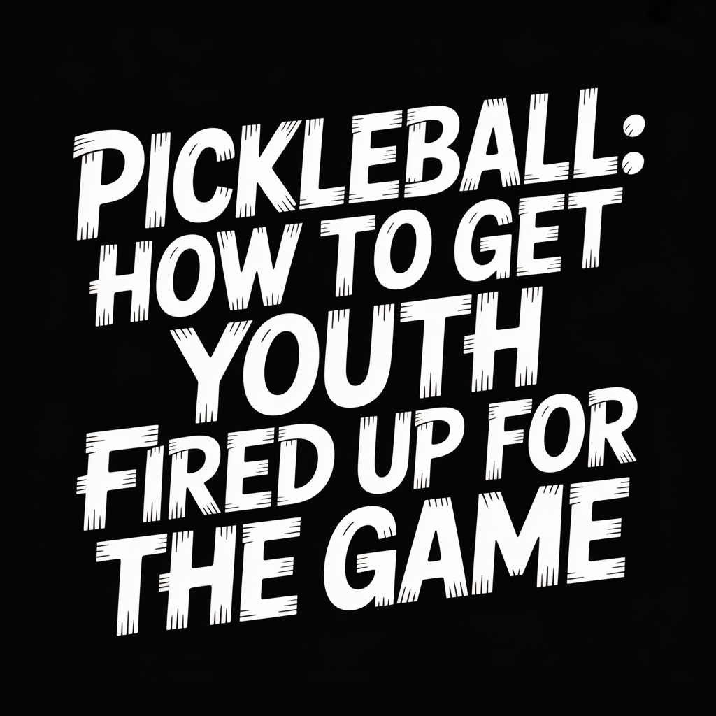 Pickleball: How to Get Youth Fired Up for the Game, title image showcasing excitement for youth participation.