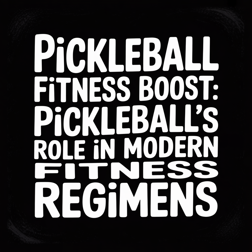 Pickleball Fitness Boost: Pickleball’s Role in Modern Fitness Regimens