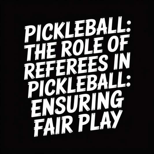 Pickleball: The Role of Referees in Pickleball: Ensuring Fair Play