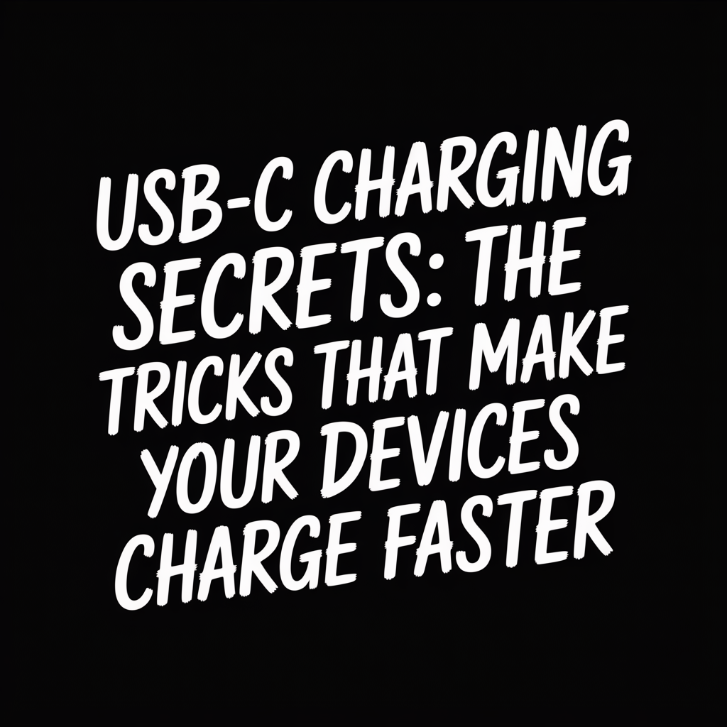 Image featuring USB-C charging secrets for faster device charging tricks.