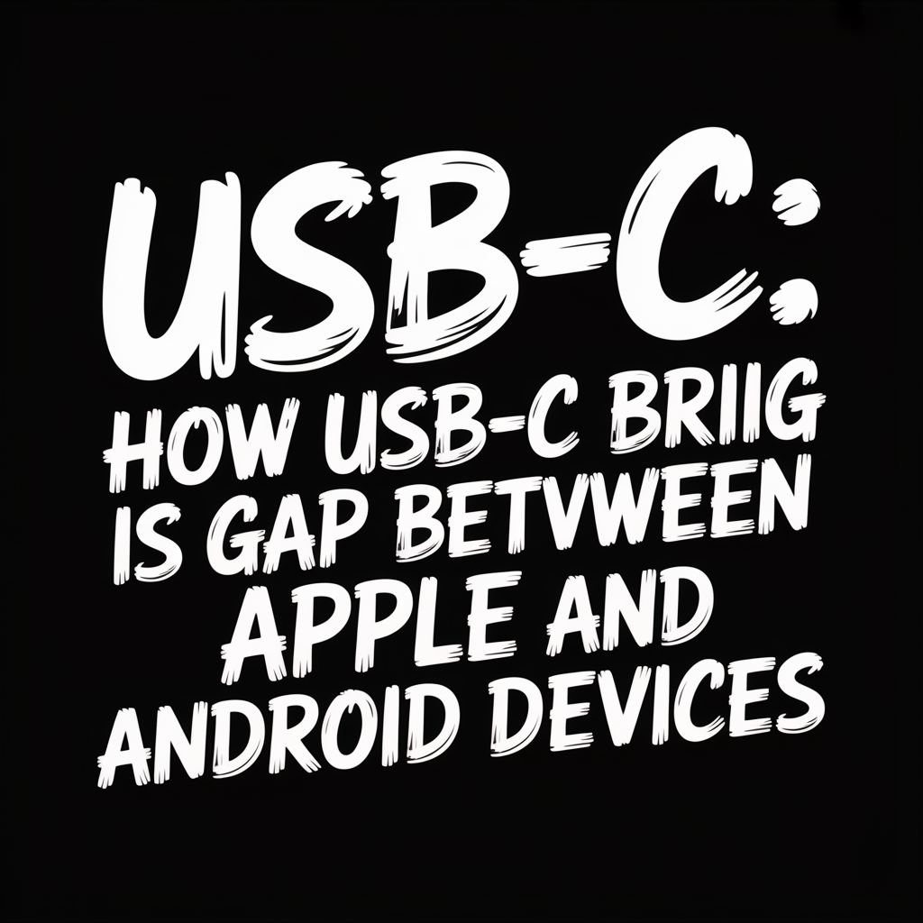 USB-C: How USB-C is Bridging the Gap Between Apple and Android Devices