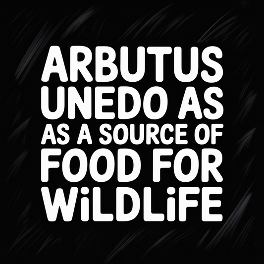 Arbutus Unedo as a source of food for wildlife in natural habitat.