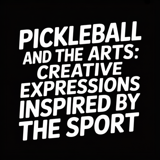 Pickleball and the arts featuring creative expressions inspired by the sport.