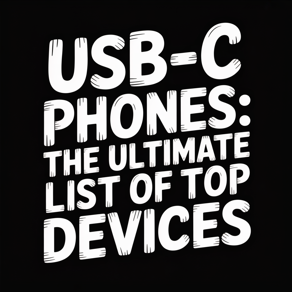 USB-C Phones: The Ultimate List of Top Devices showcasing must-have USB-C smartphones.