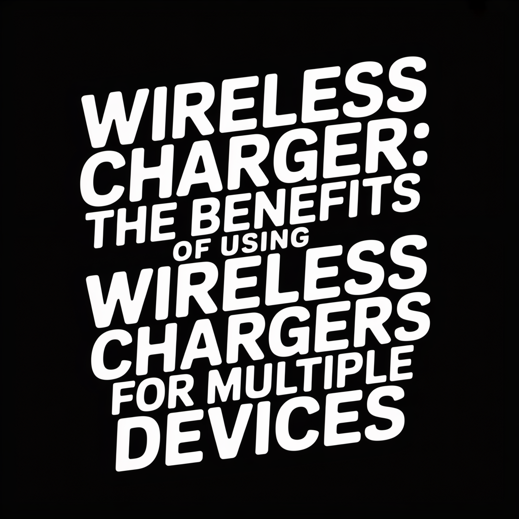 Wireless Charger: The Benefits of Using Wireless Chargers for Multiple Devices