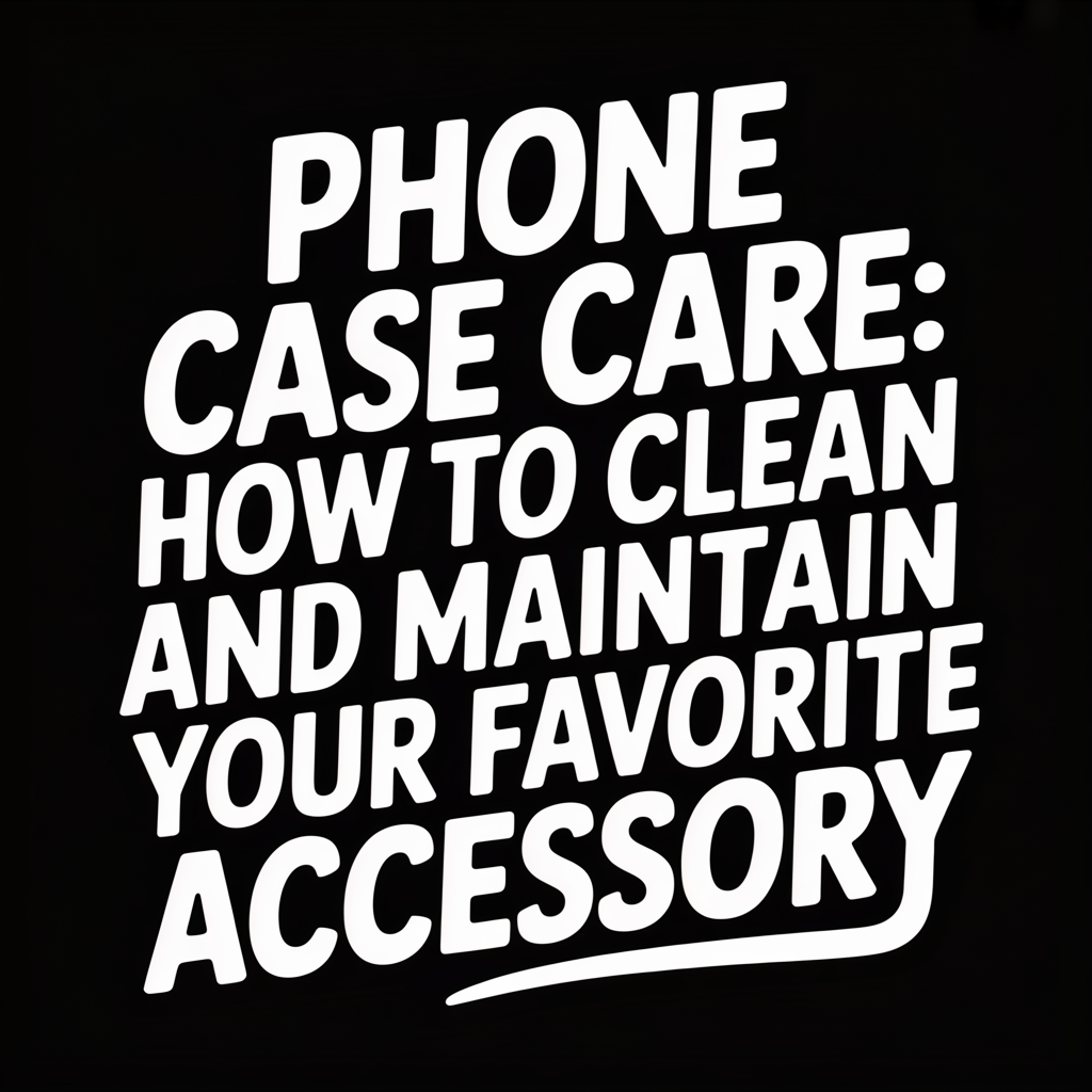 Phone Case Care: How to Clean and Maintain Your Favorite Accessory text graphic.