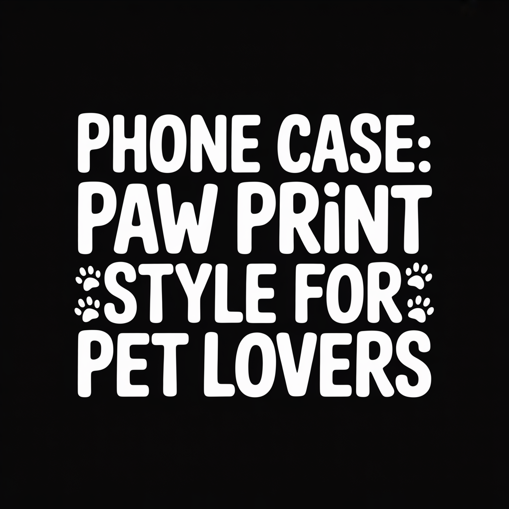 Phone Case: Paw Print Style for Pet Lovers
