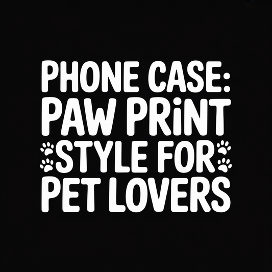 Phone Case: Paw Print Style for Pet Lovers