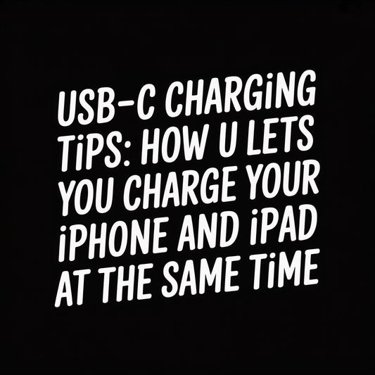 USB-C charging tips for simultaneously charging an iPhone and iPad using the latest technology.