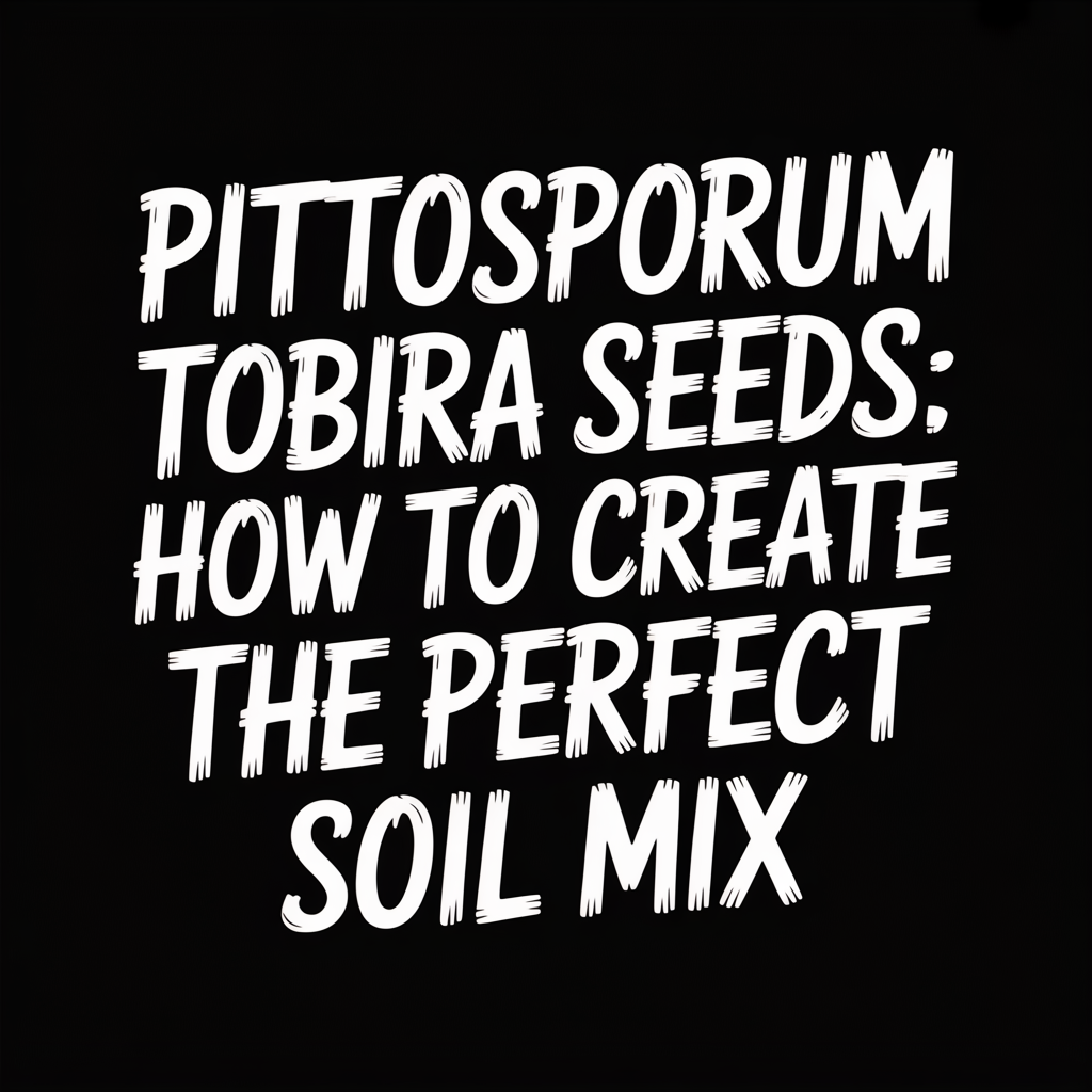 Pittosporum Tobira Seeds: How to Create the Perfect Soil Mix