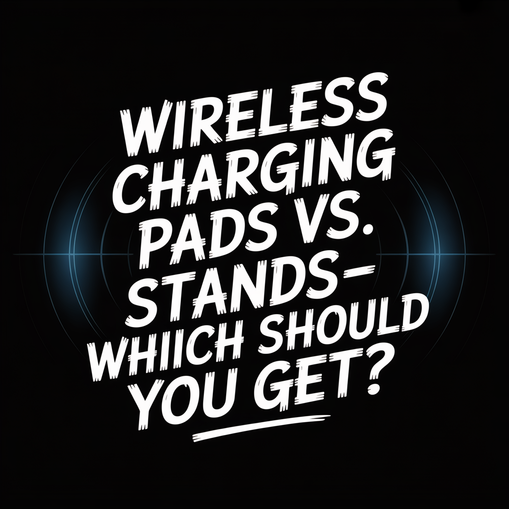 Wireless Charging Pads vs. Stands—Which Should You Get? Image highlighting wireless charging options.