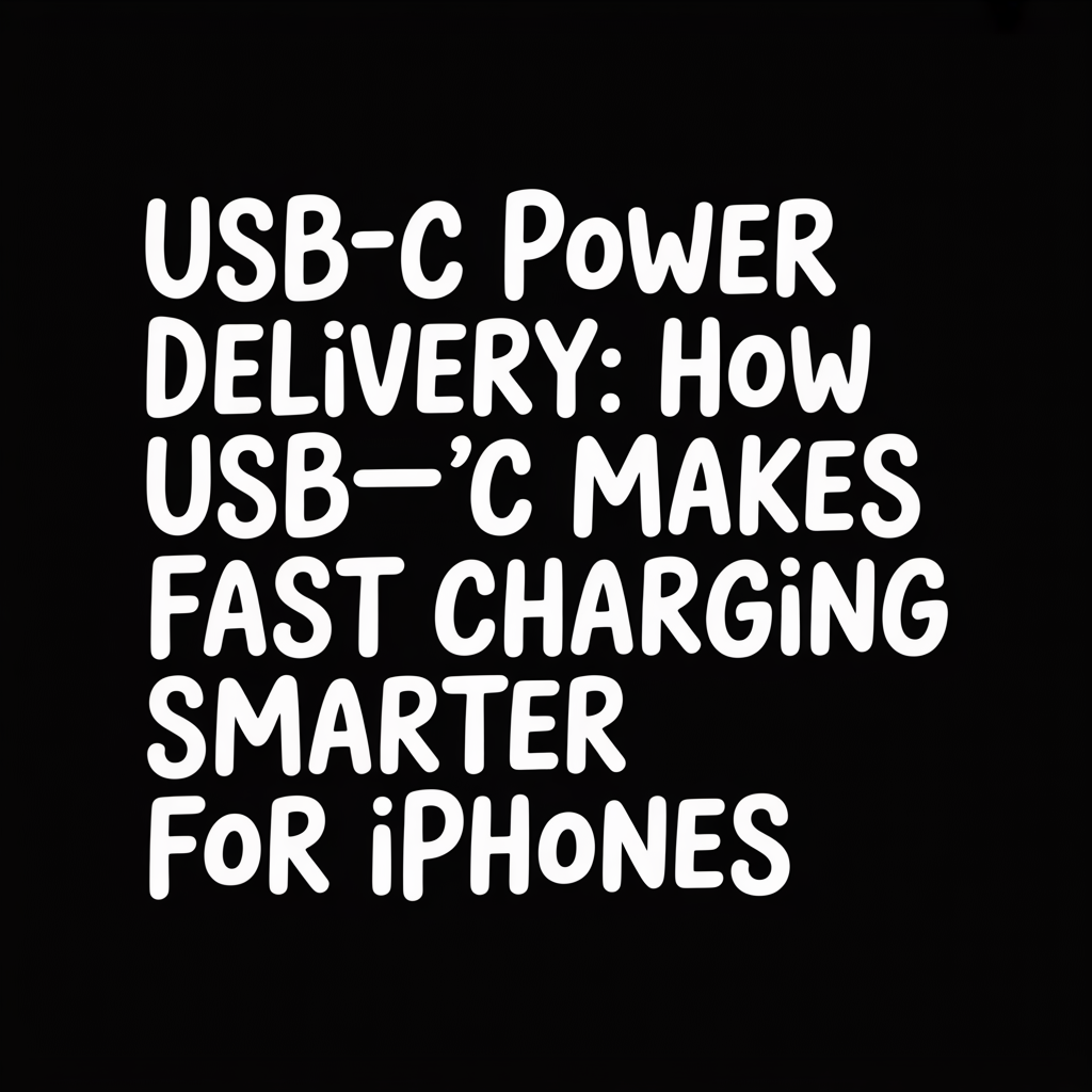 USB-C Power Delivery article covering fast charging smarter for iPhones using USB-C technology.