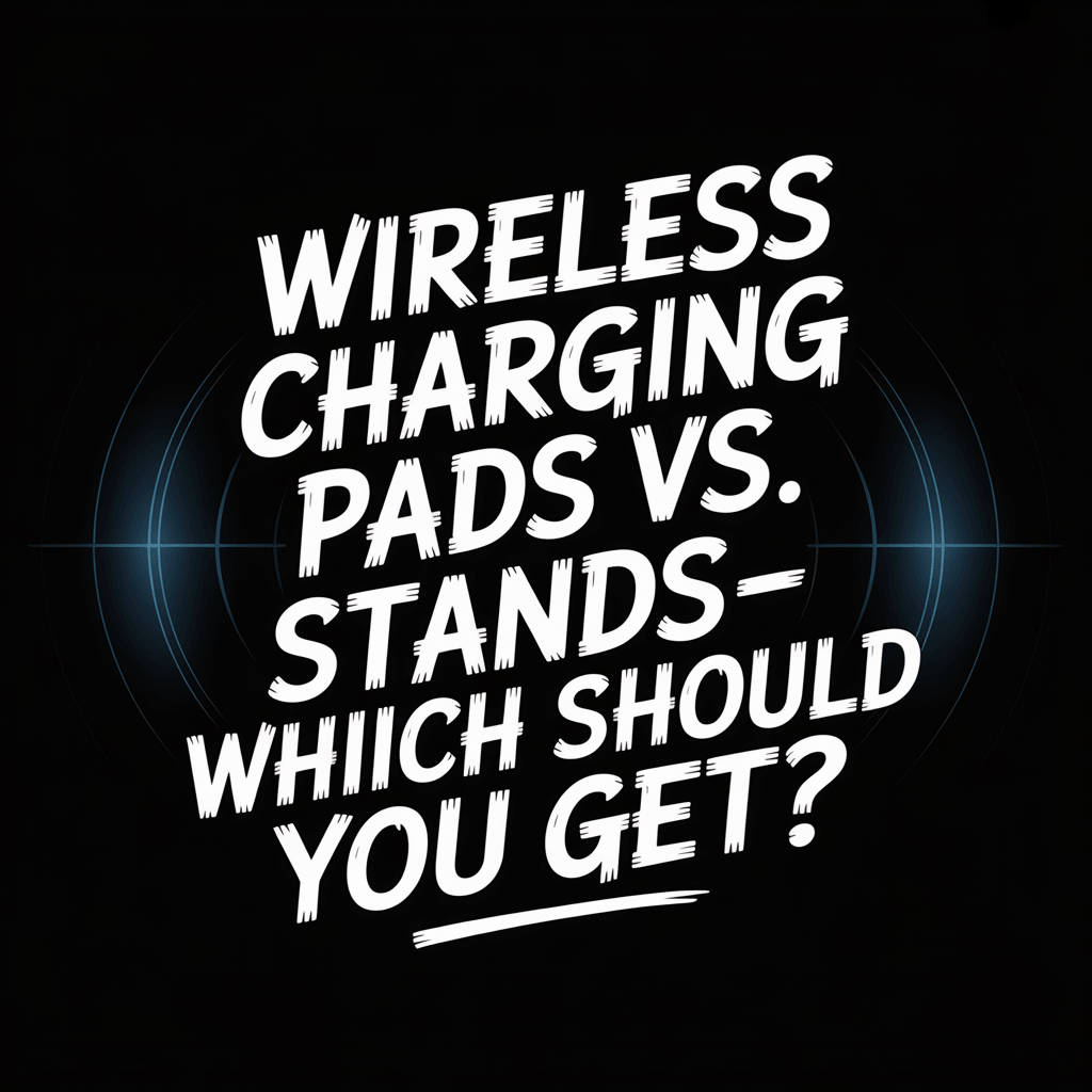 Wireless Charging Pads vs. Stands—Which Should You Get? Image highlighting wireless charging options.