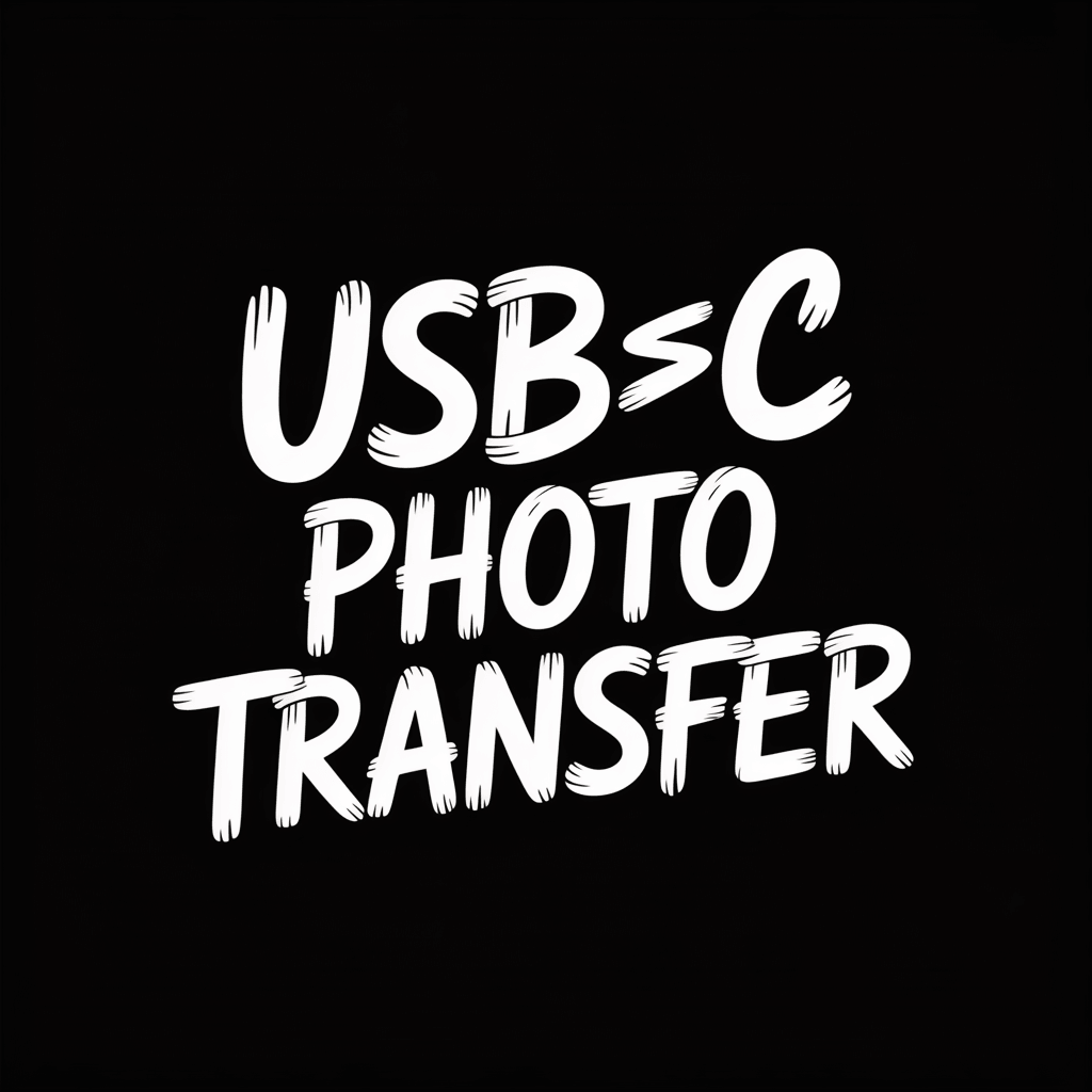 Text graphic highlighting USB-C Photo Transfer for iPhone to iPad