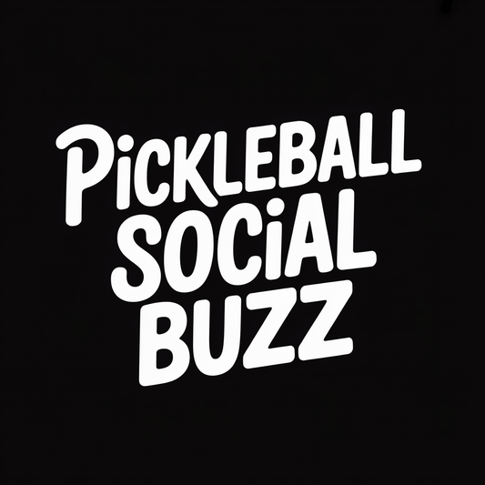 Pickleball Social Buzz logo highlighting pickleball social media influence.