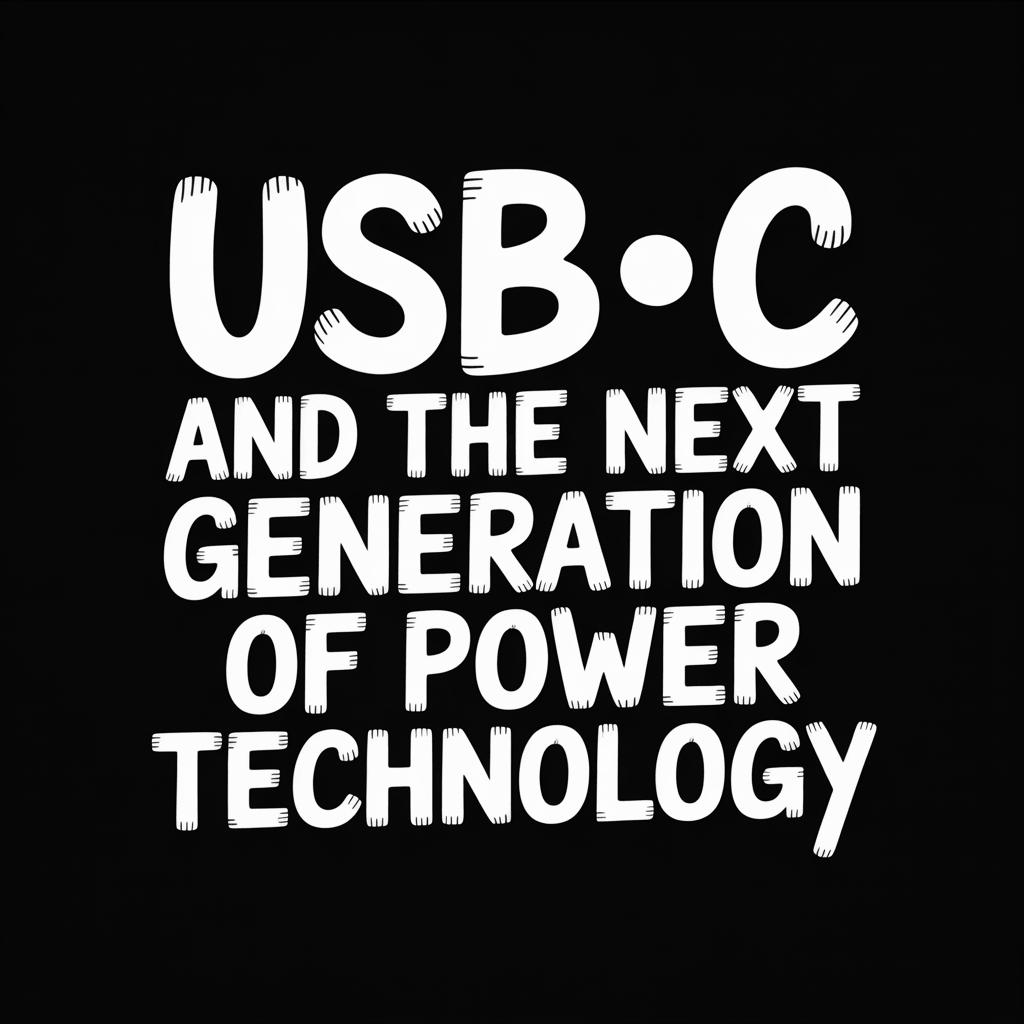 USB‑C and the Next Generation of Power Technology text on a black background