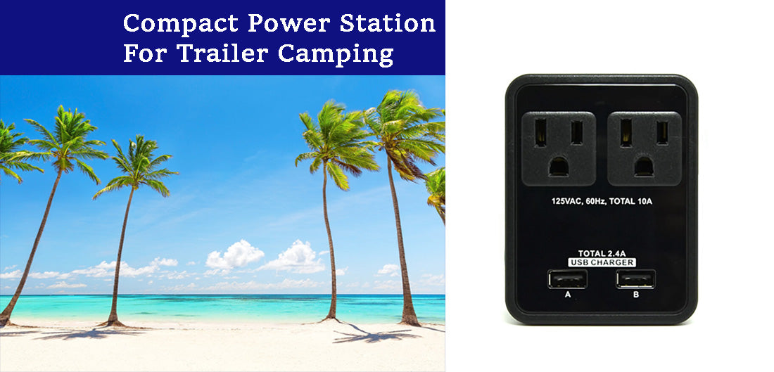 Compact Power Station for Trailer Camping
