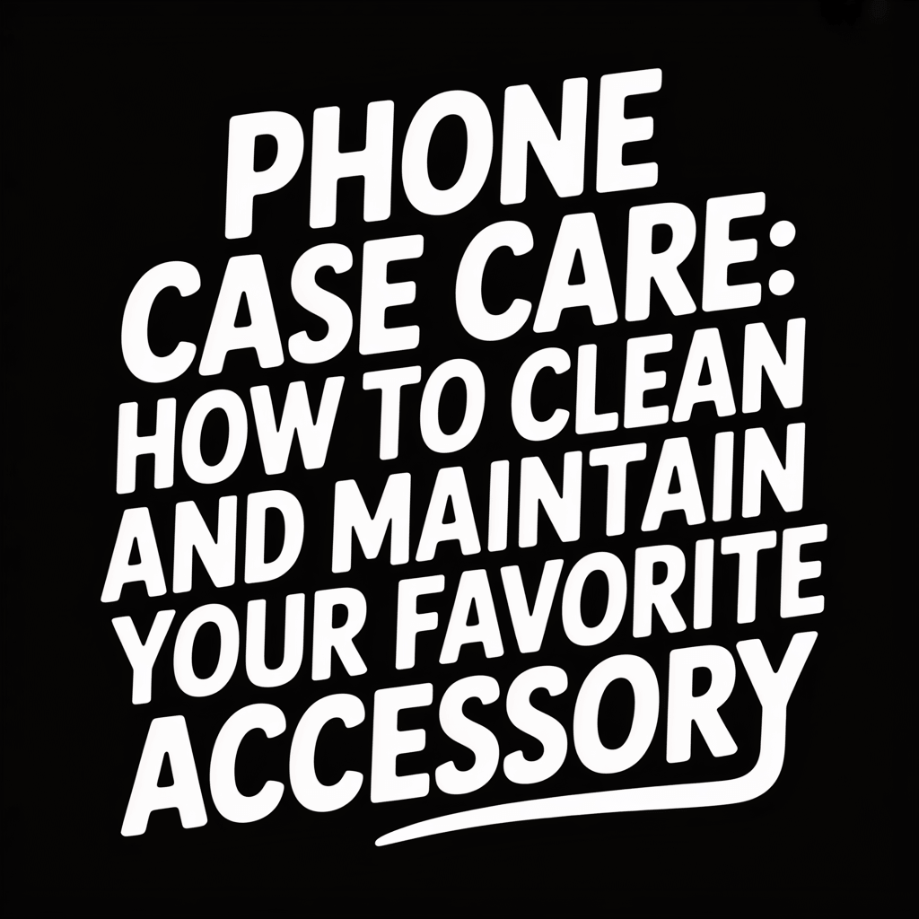 Phone Case Care: How to Clean and Maintain Your Favorite Accessory text graphic.