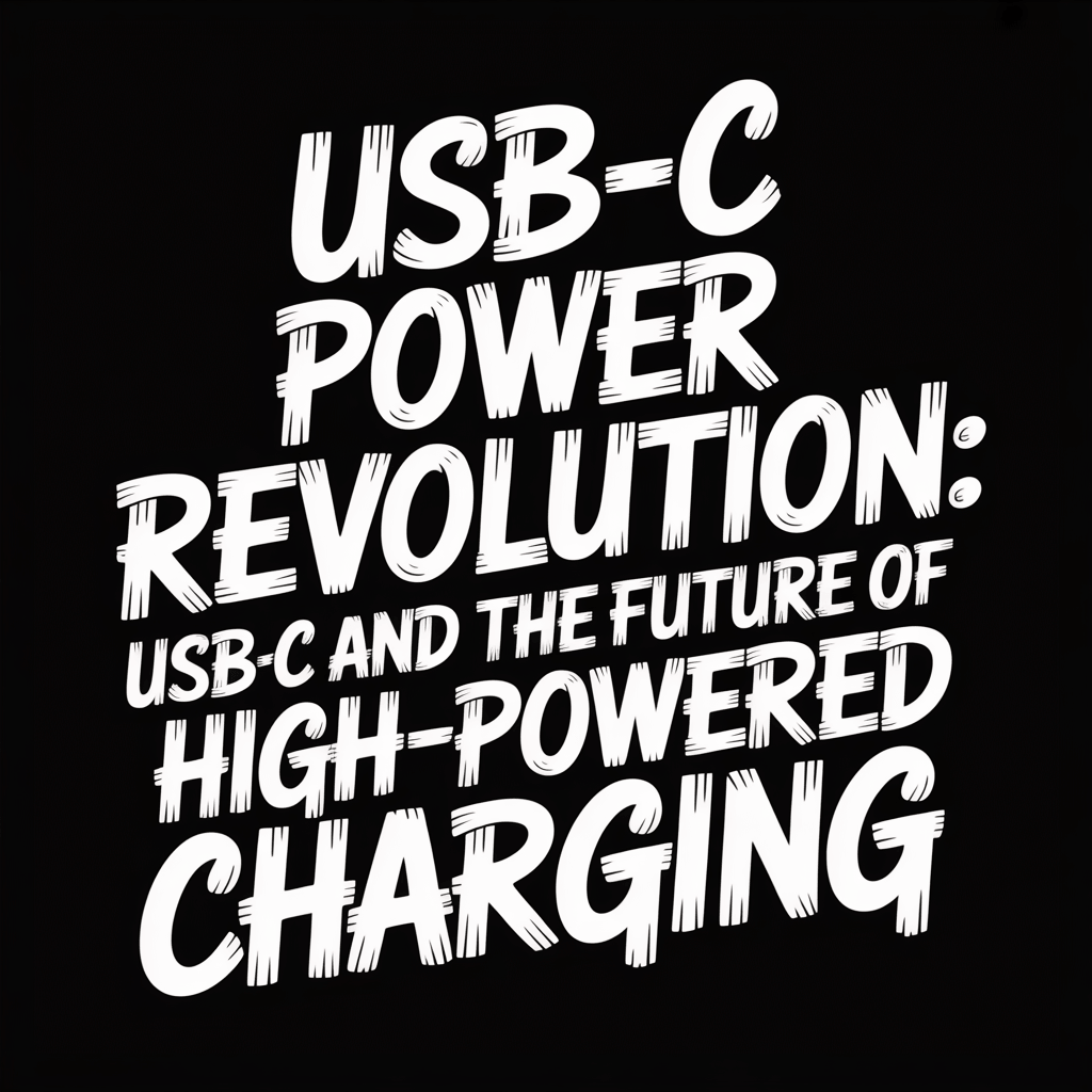 USB-C Power Revolution: Future of USB-C high-powered charging.