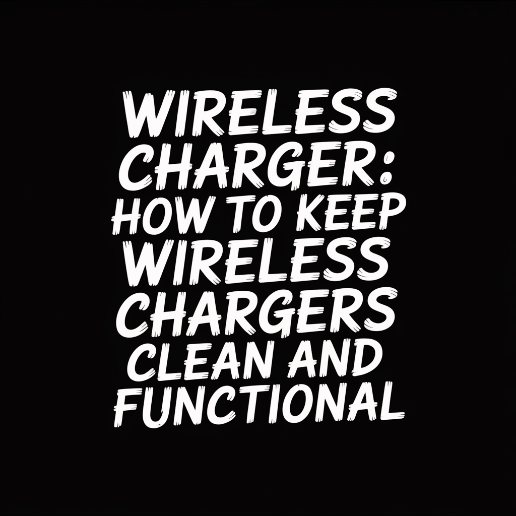 Wireless Charger: How to Keep Wireless Chargers Clean and Functional with tips and information.
