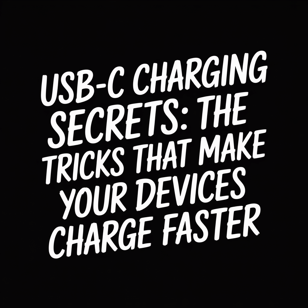 Image featuring USB-C charging secrets for faster device charging tricks.