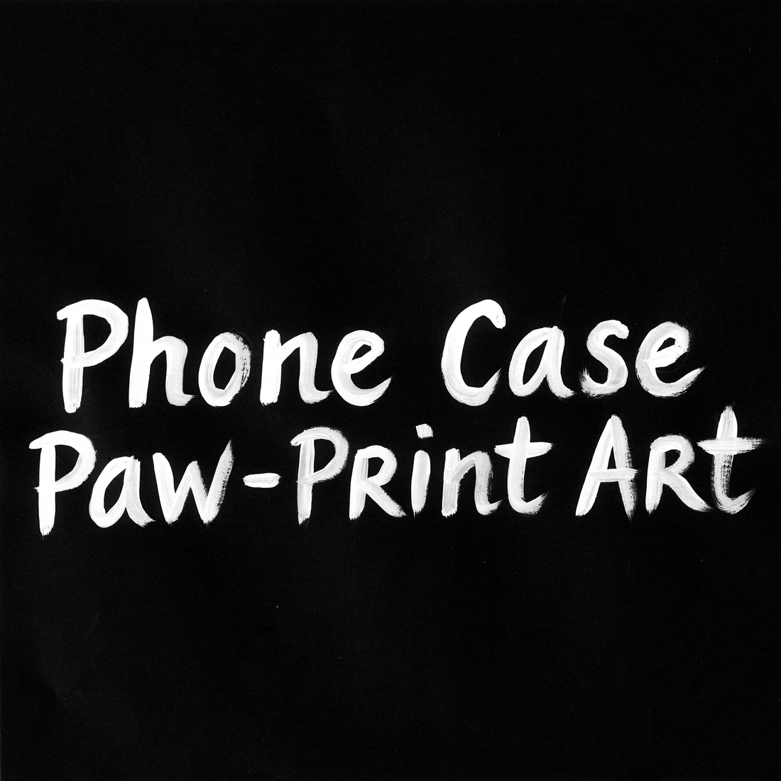 Phone Case Paw‑Print Art