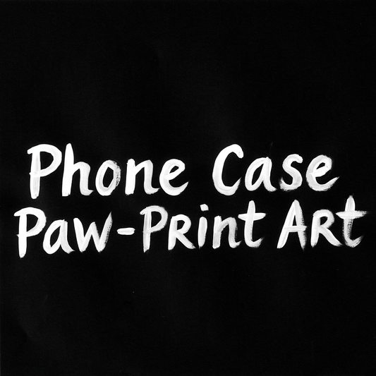 Phone Case Paw‑Print Art
