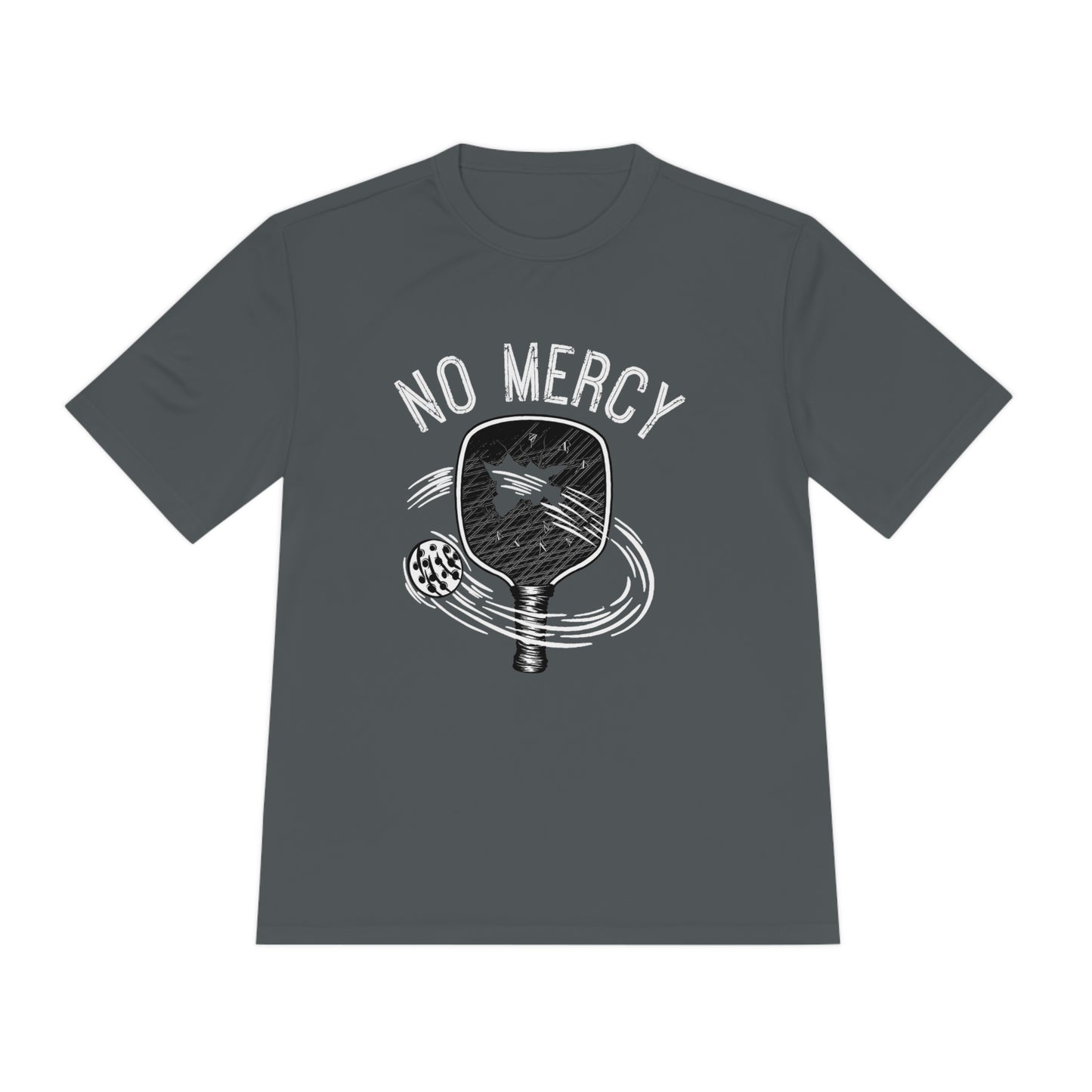 "No Mercy" Pickleball Series Performance T-Shirt (Dry-Fit/Moisture Wicking Tee)