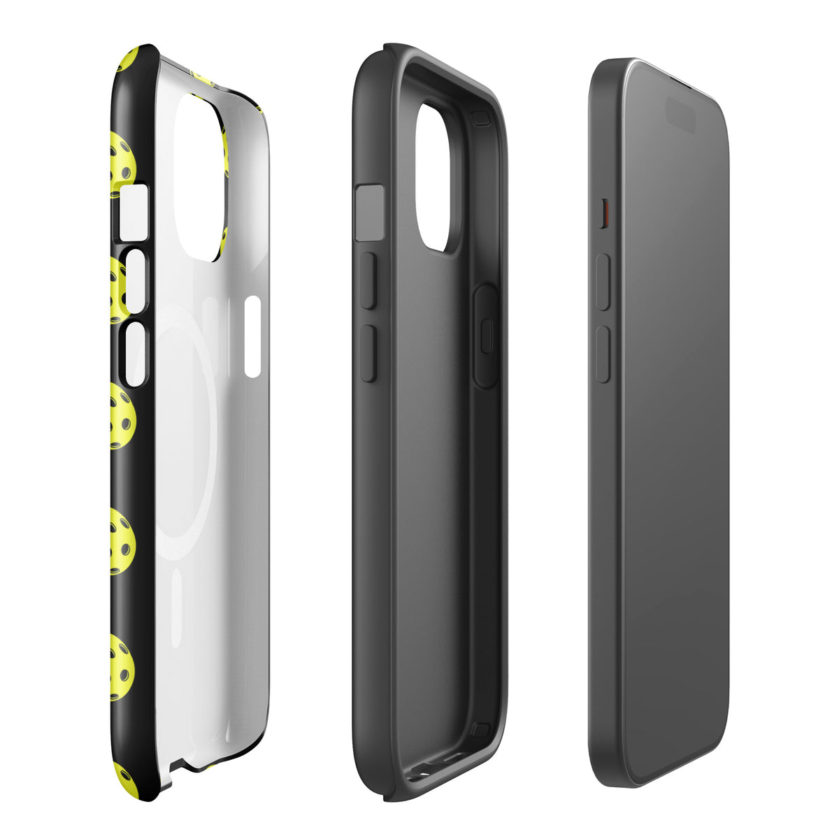 Magnetic Phone Case with pickleball pattern for iPhone, sporty design, premium protection
