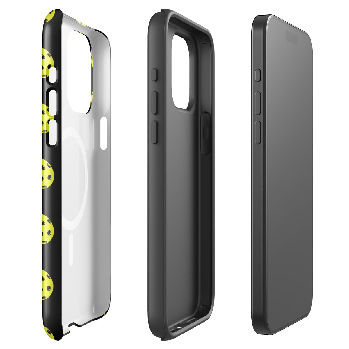 Magnetic Phone Case with pickleball pattern for iPhone, offering sporty style and premium protection.
