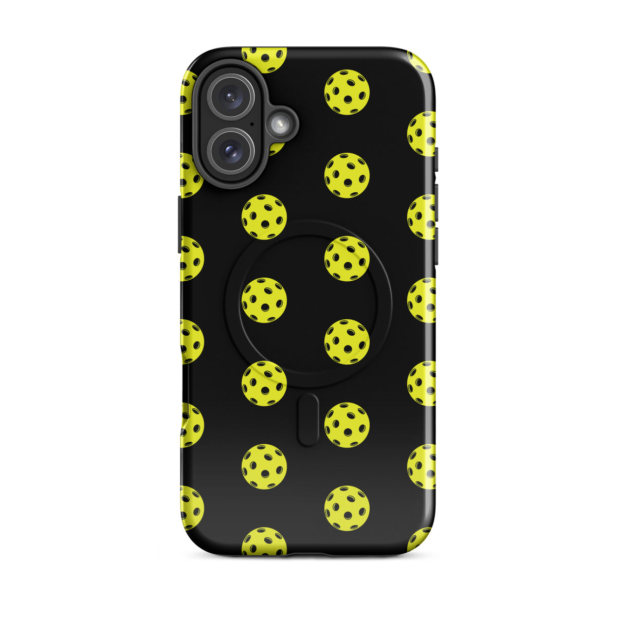 Magnetic Phone Case with pickleball pattern for sporty style and premium protection.