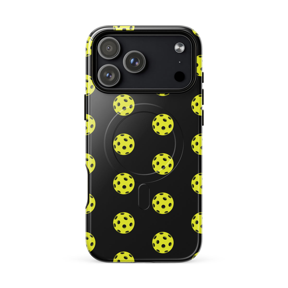 Magnetic Phone Case for iPhone with pickleball pattern, featuring a sporty, luxury-inspired design and premium protection.
