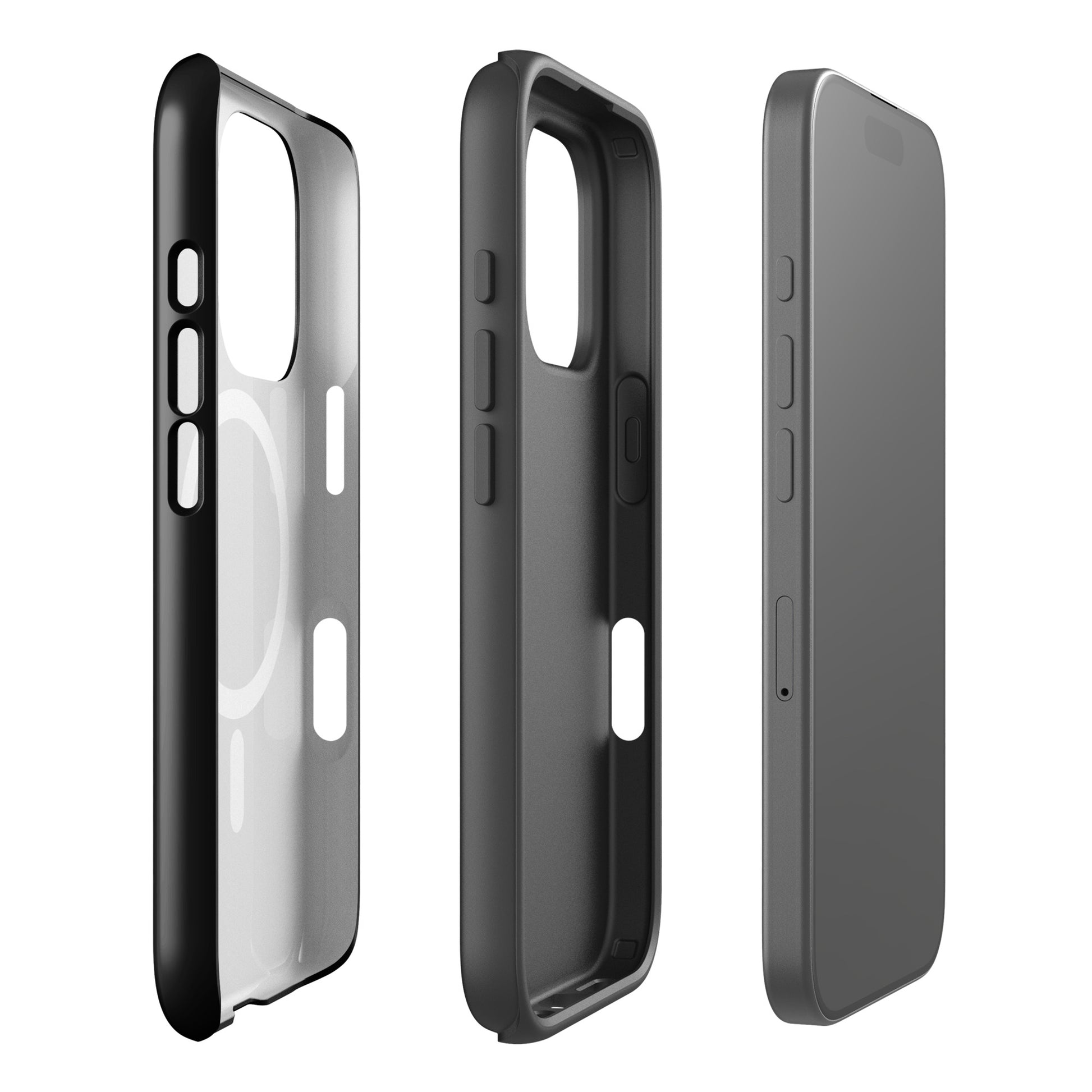 Magnetic Phone Case for iPhone with elegant heart paw print design, offering stylish and protective solution for pet lovers.