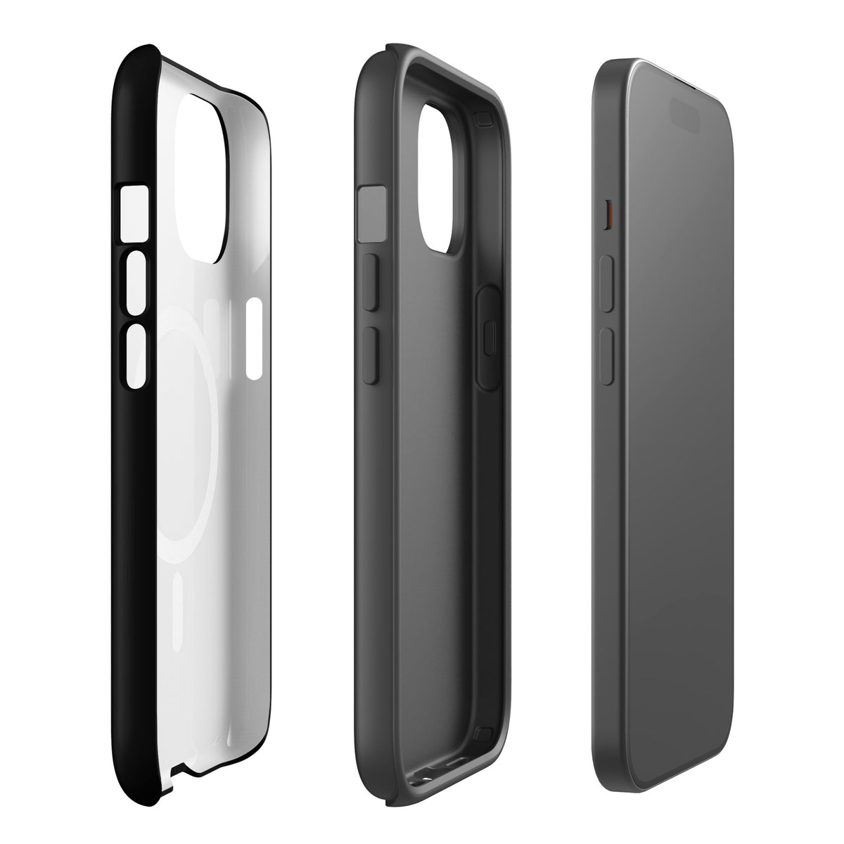Magnetic Phone Case for iPhone with Rainbow Puppy & Night Magic design, featuring vibrant colors and cosmic protection.