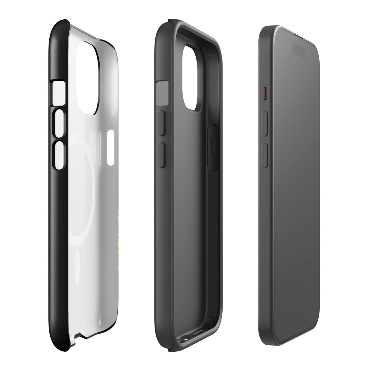 Magnetic Phone Case for iPhone with Sea Turtle Design, showcasing sides and back view.