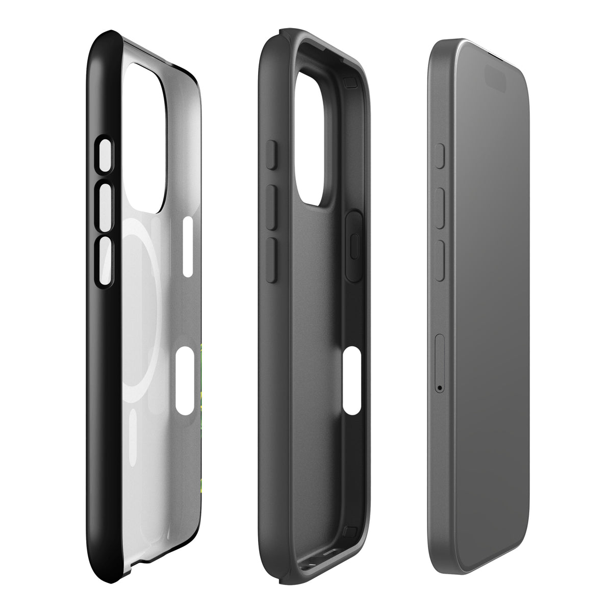 Magnetic Phone Case for iPhone with Sea Turtle Design, black edges, showcasing style and protection with ocean-inspired artistry.